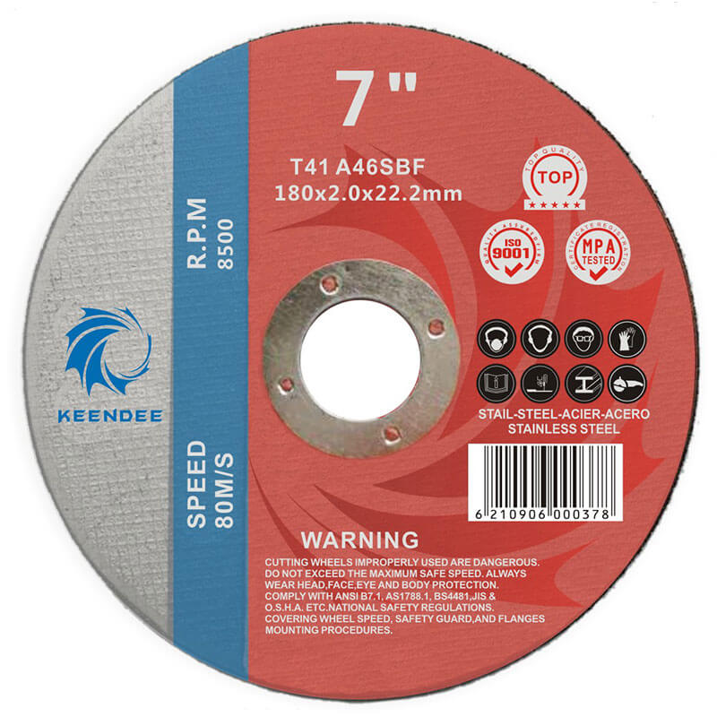 7 Inch Abrasive Cutting Wheels, Shape T41/T42 7 Inches (180X2.0X22)